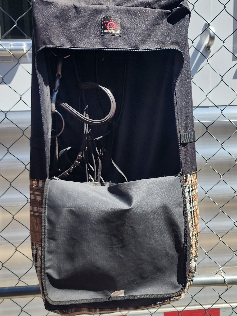 Kensington Black Bridle Bag - Picture 2 of 2